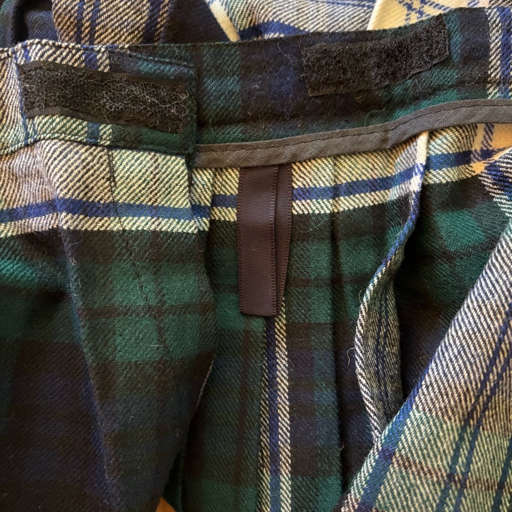Vintage The Scotch House Wool Plaid Pleated Buckle Accent Wrap Style Skirt - Picture 9 of 10